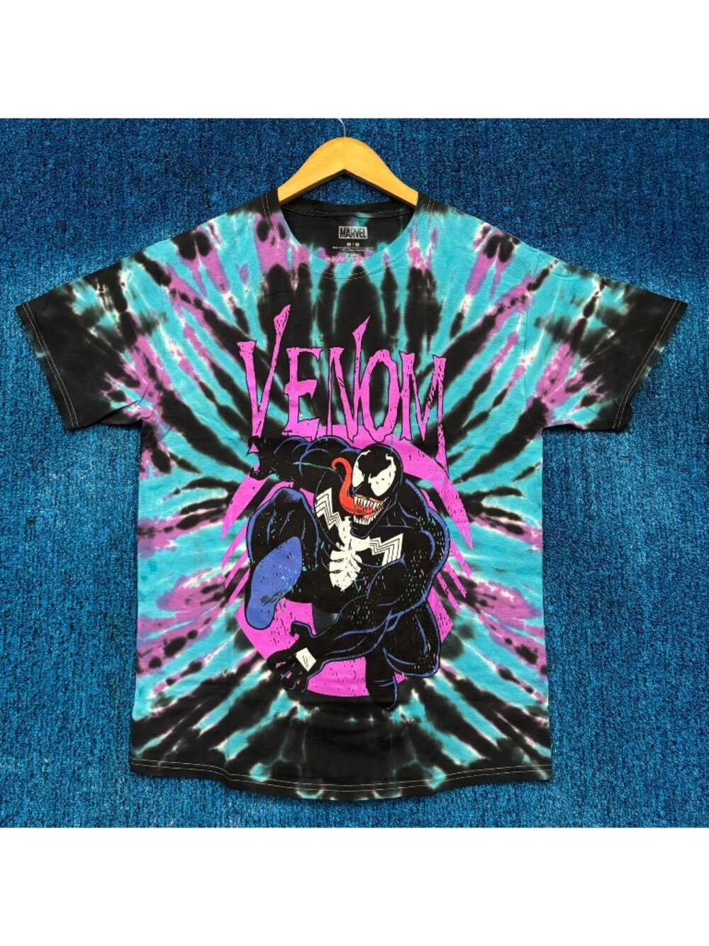 Venom The Alien Symbiote Spider-Man Marvel Tie Dye Tee M